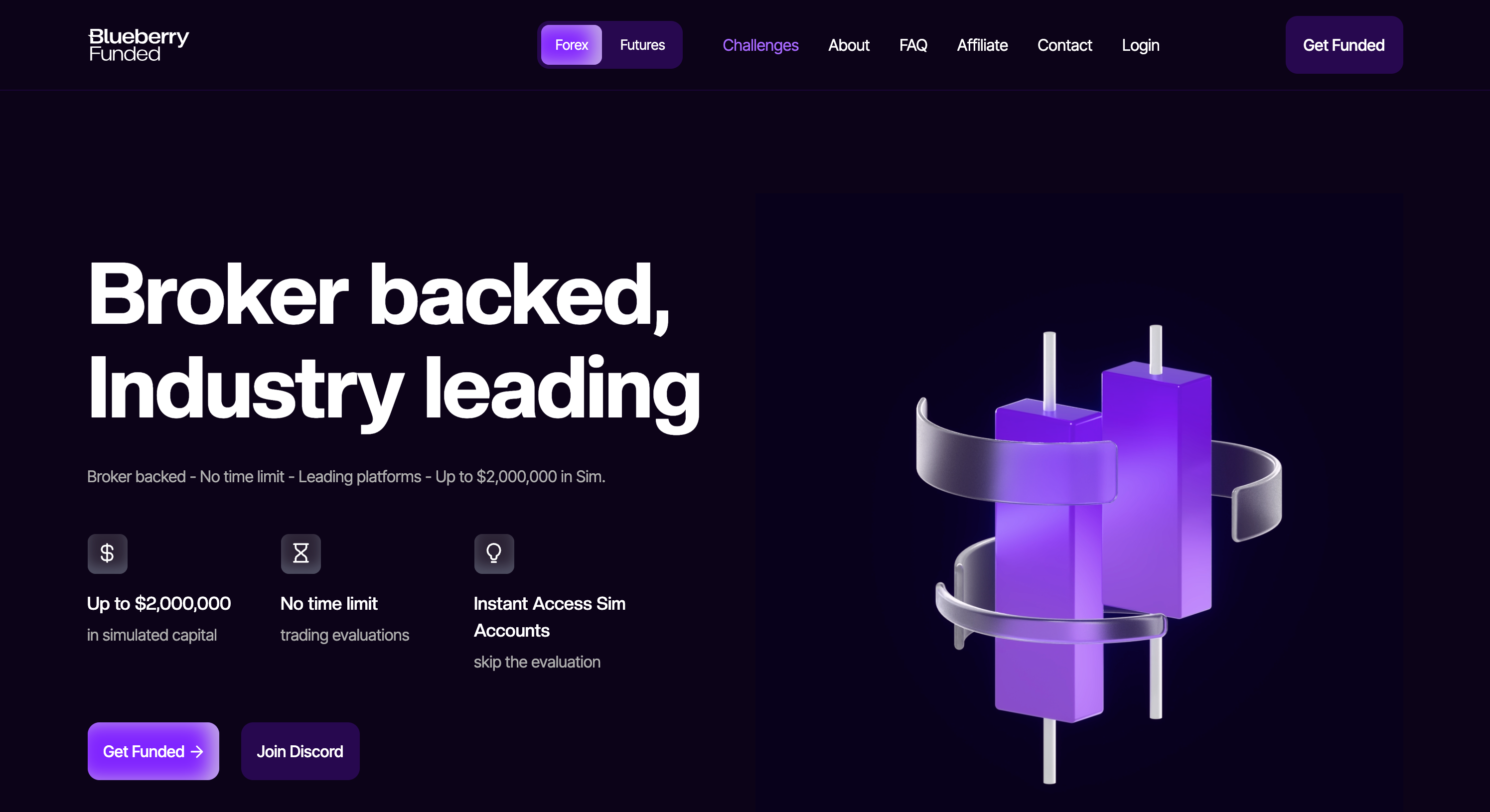 Blueberry Funded Website